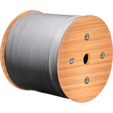 goobay Câble réseau RJ-45 S/FTP Cat.6a Gris, 305 mètres, sans fiche