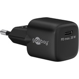 goobay  Chargeur rapide USB-C PD GaN Nano (20 W) Noir, 1x USB-C, Power Delivery 3.0