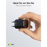 goobay  Chargeur rapide USB-C PD GaN Nano (20 W) Noir, 1x USB-C, Power Delivery 3.0