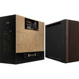 ASUS PROART PA602 WALNUT WOOD METAL PWM MODERN BLACK boîtier big tower Marron/bois | 4x USB-A | 1x USB-C