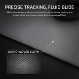 Corsair MM Anti-fray Cloth 3XL, Tapis de souris gaming Gris, Format 3XL, 1.220 x 590 mm, tissu