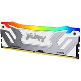 Kingston FURY 24 Go DDR5-8400 (1x 24 Go), Mémoire vive Argent/Blanc, KF584CU40RWA-24, Renegade RGB, XMP 3.0