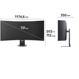 LG UltraGear evo 52G930B-B 52" 4K UHD Moniteur UltraWide gaming incurvé  Noir, 2x HDMI, DisplayPort, 2x USB-A, USB-C, 240 Hz