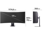 LG UltraGear evo 52G930B-B 52" 4K Ultra HD Moniteur UltraWide gaming incurvé Noir, 1x DisplayPort, 2x HDMI, 1x USB-C, 2x USB-A, 240 Hz