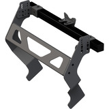 Res-Tech GT Monitor Stand Integrated Single Reinforced, Support de moniteur Noir, VESA réglable