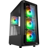 Sharkoon TK4 RGB boîtier midi tower Noir | 4x USB-A | RGB | Window