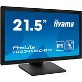 iiyama ProLite T2234MSC-B1S 21.5" Moniteur tactile Noir (Mat), 1x DisplayPort, 1x HDMI, 1x VGA