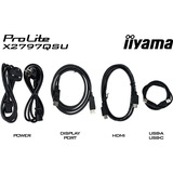 iiyama ProLite X2797QSU-B1 27" Moniteur Noir (Mat), 1x DisplayPort, 2x HDMI, 2x USB-C, 2x USB-A