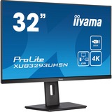 iiyama ProLite XUB3293UHSN-B5 31.5" 4K UHD Moniteur  Noir, 4K UHD, HDMI, DisplayPort, USB-C, LAN, Audio
