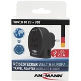 Ansmann 1250-0012, Adaptateur Noir