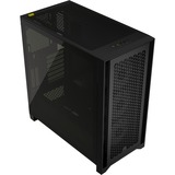 Corsair 4000D RGB AIRFLOW boîtier midi tower Noir | 1x USB-A | 1x USB-C | RGB | Verre Trempé