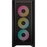 Corsair 4000D RGB AIRFLOW boîtier midi tower Noir | 1x USB-A | 1x USB-C | RGB | Verre Trempé