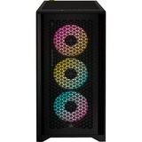 Corsair 4000D RGB AIRFLOW boîtier midi tower Noir | 1x USB-A | 1x USB-C | RGB | Verre Trempé