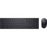 Dell KM5221W set de bureau sans fil Noir, Layout BE (AZERTY), Plunger, 100%, 1000 - 4000 dpi