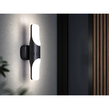 Eufy Wired Wall Light Cam S100, Caméra de surveillance Blanc, 2K, Wi-Fi, IP65, sirène 105 dB
