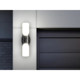 Eufy Wired Wall Light Cam S100, Caméra de surveillance Blanc, 2K, Wi-Fi, IP65, sirène 105 dB