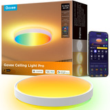 Govee Plafonnier intelligent RGBICWW Pro, Lampe Blanc, 15 pouces, 2.4GHz Wi-Fi + Bluetooth