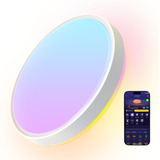 Govee Plafonnier intelligent RGBICWW Pro, Lampe Blanc, 15 pouces, 2.4GHz Wi-Fi + Bluetooth