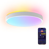 Govee Plafonnier intelligent RGBICWW Pro, Lampe Blanc, 15 pouces, 2.4GHz Wi-Fi + Bluetooth