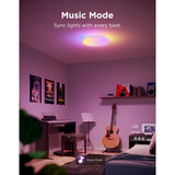 Govee Plafonnier intelligent RGBICWW Pro, Lampe Blanc, 15 pouces, 2.4GHz Wi-Fi + Bluetooth