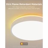 Govee Plafonnier intelligent RGBICWW Pro, Lampe Blanc, 15 pouces, 2.4GHz Wi-Fi + Bluetooth