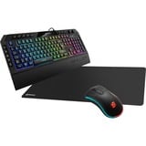 Sharkoon We Love Gaming - Starter Bundle Noir, Layout BE, Rubberdome, LED RGB, 400 - 6400 dpi