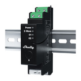 Shelly Wave Pro Shutter LR (EU), Relais Noir, Z-Wave, rail DIN, volets/stores