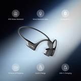 Shokz OpenRun Pro 2 Mini casque technologie conduction osseuse Noir