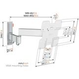 Vogels COMFORT TVM 3245 Support TV pivotant, Support mural Blanc, 19-43"