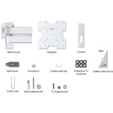 Vogels COMFORT TVM 3245 Support TV pivotant, Support mural Blanc, 19-43"