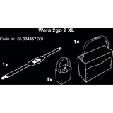 Wera 05004357001 boite à outils Boîte à outils rigide Noir Noir, Boîte à outils rigide, Noir, 480 mm, 185 mm, 350 mm, 2,97 kg