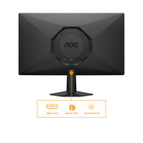 AOC 24G50F 23.8" Moniteur gaming Noir, 1x DisplayPort, 1x HDMI, 180 Hz