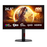 AOC Q27G4ZDR 26.5" Moniteur gaming Noir/rouge, 1x DisplayPort, 2x HDMI, 2x USB-A, 240 Hz