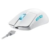 ASUS ROG Harpe Ace Aim Lab Edition, Souris gaming Blanc, 100 - 36 000 dpi, USB 2.0, 2,4 GHz, Bluetooth, LED RGB