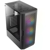 Antec AX20 boîtier midi tower Noir | 3x USB-A | Window