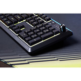 Corsair RGB clavier gaming Noir, Layout US (QWERTY), Membrane, 100%