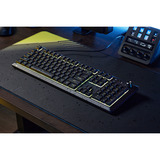 Corsair RGB clavier gaming Noir, Layout US (QWERTY), Membrane, 100%