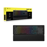 Corsair SKIFF 100 RGB clavier gaming Noir, Layout US (QWERTY), Membrane, 100%, LED RGB