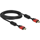 DeLOCK HDMI haute vitesse - HDMI A mâle > HDMI A mâle, Câble Noir, 3 mètres