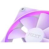 NZXT F140 RGB DUO Twin 140x140x25, Ventilateur de boîtier Blanc, 2 pièces, contrôleur RGB inclus