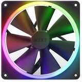 NZXT F140 RGB Single 140x140x26, Ventilateur de boîtier Noir, Ventilateur simple, sans contrôleur