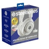 SteelSeries Arctis Nova 5P Wireless casque gaming over-ear Blanc, Bluetooth 5.3 / 2.4 GHz, PC, PlayStation 4, PlayStation 5