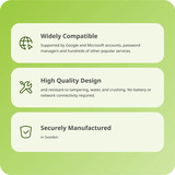 Yubico YubiKey 5C NFC, Clé de sécurité Noir, USB-C 2.0, NFC