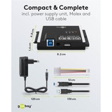 goobay Adaptateur de disque dur USB 3.2 Gen 1 pour IDE et SATA 