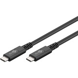 goobay IB-CB034 USB-C > USB-A et USB-C, Câble Noir, 1 mètre