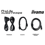 iiyama ProLite XUB2793QS-B7 27" Moniteur  Noir, 100 Hz, HDMI, DisplayPort, Audio, Adaptive Sync