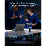 Anker Prime Power Bank 220W, Powerbank Gris, 20.100 mAh, 2x USB-C, 1x USB-A, 220W