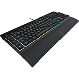 Corsair K55 RGB PRO, clavier gaming Noir, Layout BE, Membrane, LED RGB