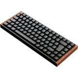 Keychron K2 HE-F1Z Wireless RGB clavier Noir, Layout BE (AZERTY), Gateron Double-Rail Magnetic Nebula, 75%, Hot-swappable, Bluetooth, 2.4GHz