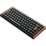 Keychron K2 HE-F1Z Wireless, clavier Noir/bois, Layout BE, Gateron Double-Rail Magnetic Nebula
